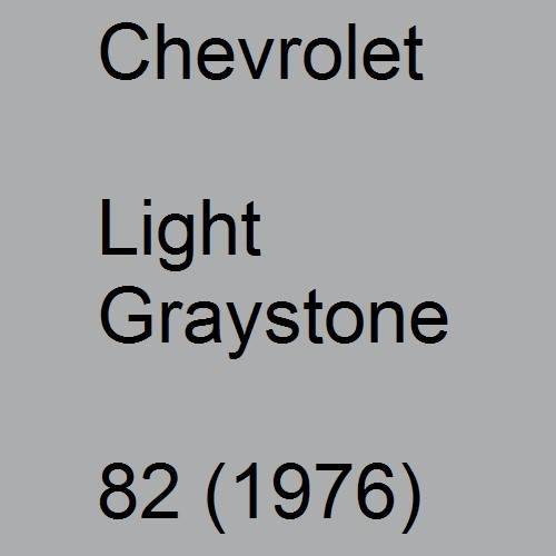 Chevrolet, Light Graystone, 82 (1976).